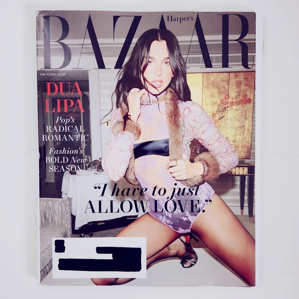 🍭7/$15 Harper's Bazaar Magazine September 2025 Dua Lipa